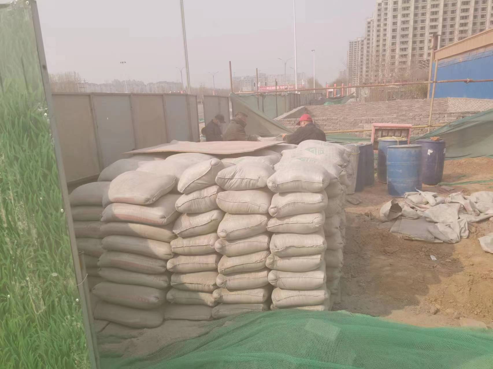 后湖管理区水泥注浆